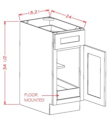 Shaker Unfinished - B181RS